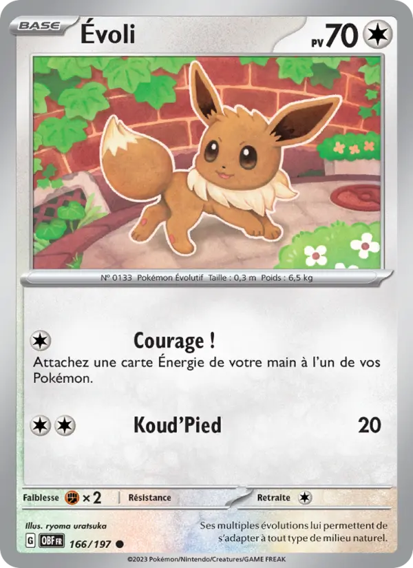 Carte Pokemon 166/197 Évoli | LorenZone