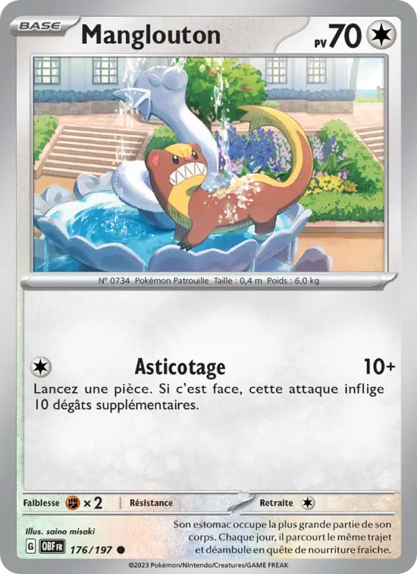 Carte Pokemon 176/197 Manglouton | LorenZone