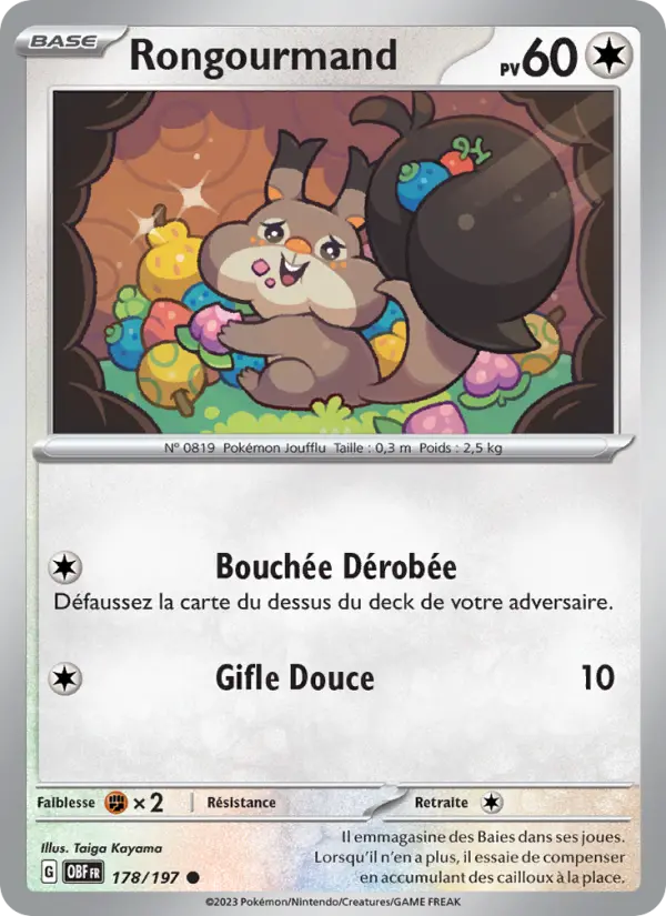 Carte Pokemon 178/197 Rongourmand | LorenZone