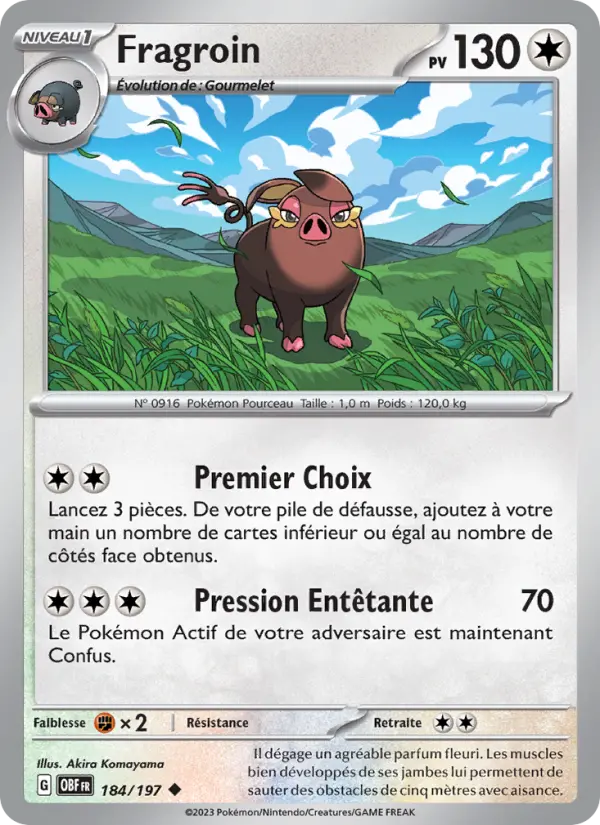 Carte Pokemon 184/197 Fragroin | LorenZone