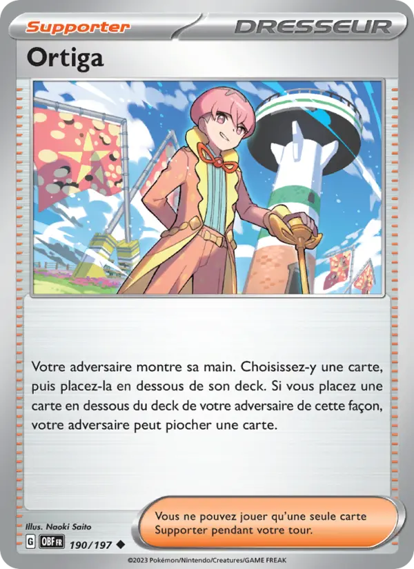 Carte Pokemon 190/197 Ortiga | LorenZone