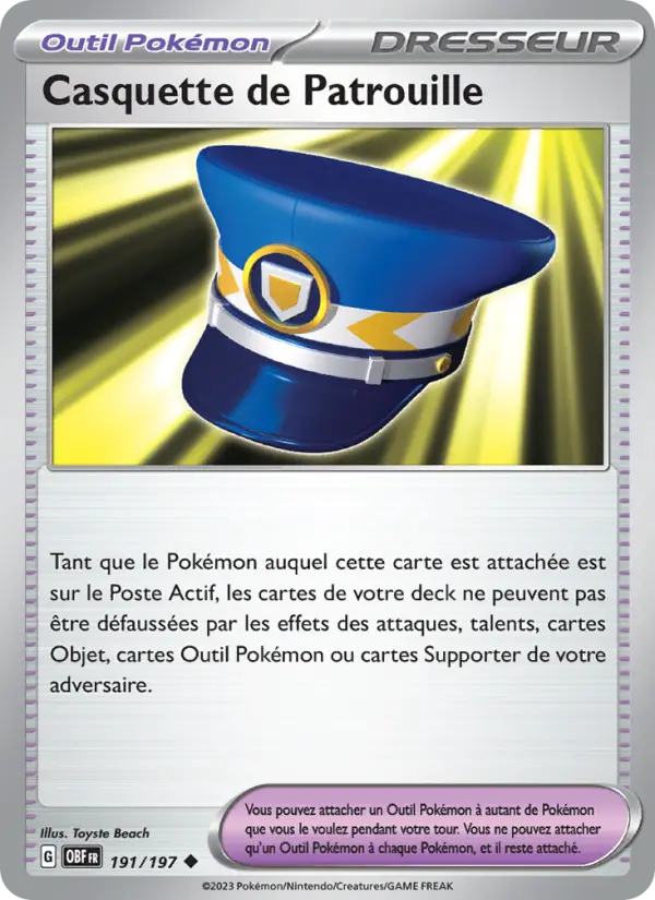 Carte Pokemon 191/197 Casquette de Patrouille | LorenZone