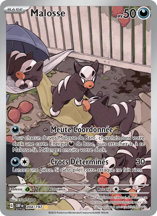 Carte Pokemon 204/197 Malosse Illustration Rare | LorenZone