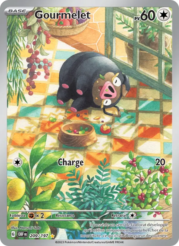 Carte Pokemon 209/197 Gourmelet Illustration Rare | LorenZone