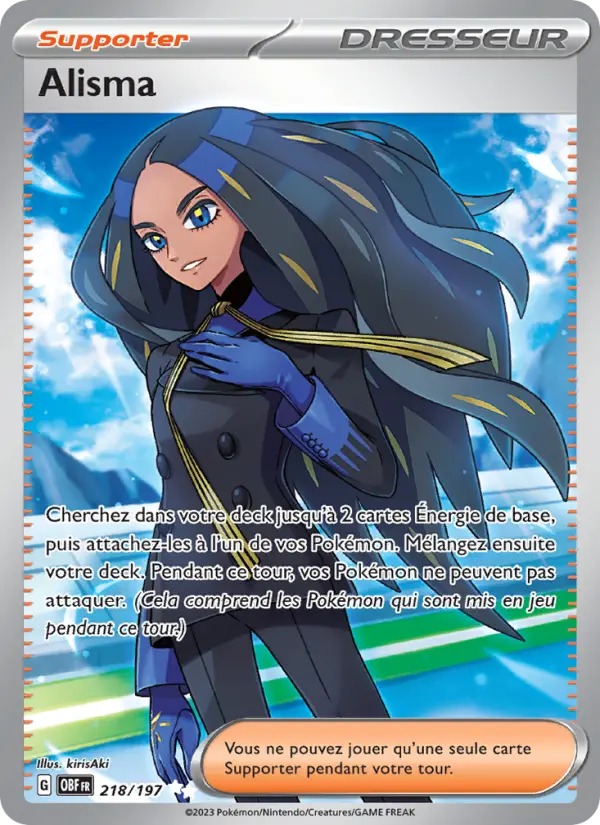 Carte Pokemon 218/197 Alisma | LorenZone