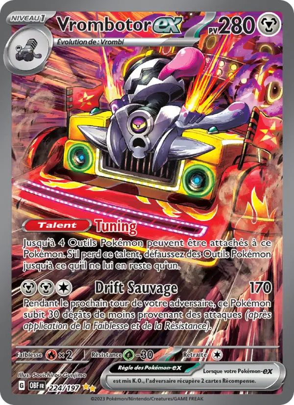 Carte Pokemon 224/197 Vrombotor-ex Illustration Spéciale Rare | LorenZone