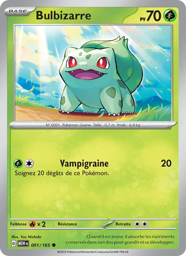 Carte Pokemon 001/165 Bulbizarre | LorenZone