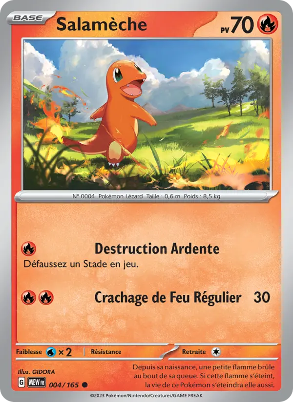 Carte Pokemon 004/165 Salamèche | LorenZone