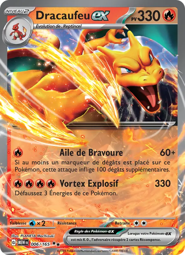 Carte Pokemon 006/165 Dracaufeu-ex | LorenZone