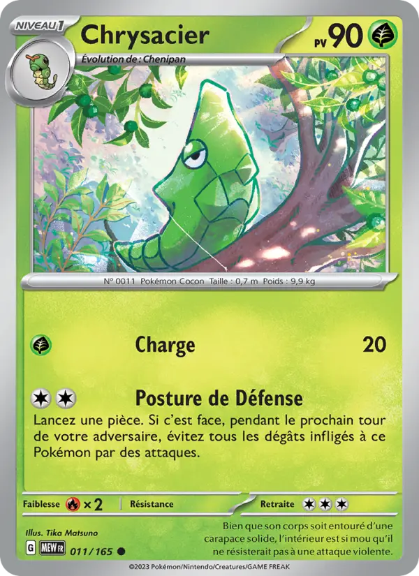 Carte Pokemon 011/165 Chrysacier | LorenZone
