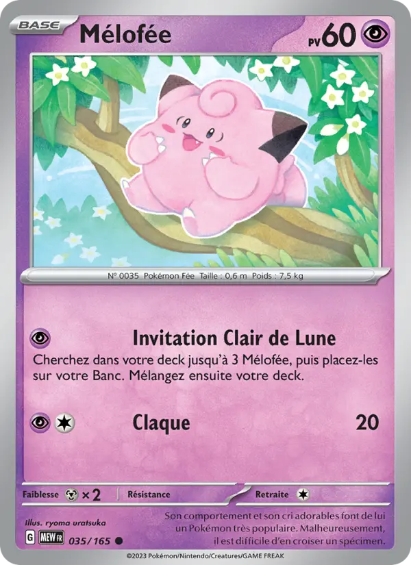 Carte Pokemon 035/165 Mélofée | LorenZone
