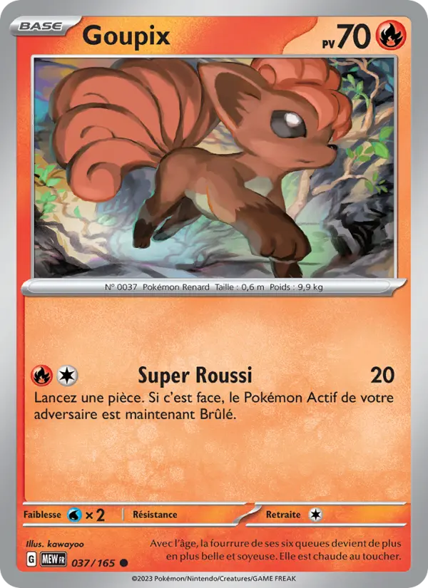 Carte Pokemon 037/165 Goupix | LorenZone