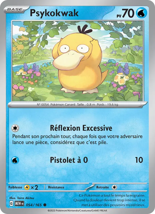 Carte Pokemon 054/165 Psykokwak | LorenZone