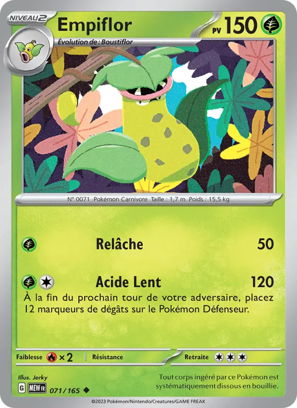 Carte Pokemon 071/165 Empiflor | LorenZone