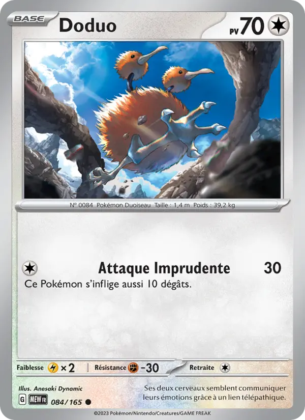 Carte Pokemon 084/165 Doduo | LorenZone