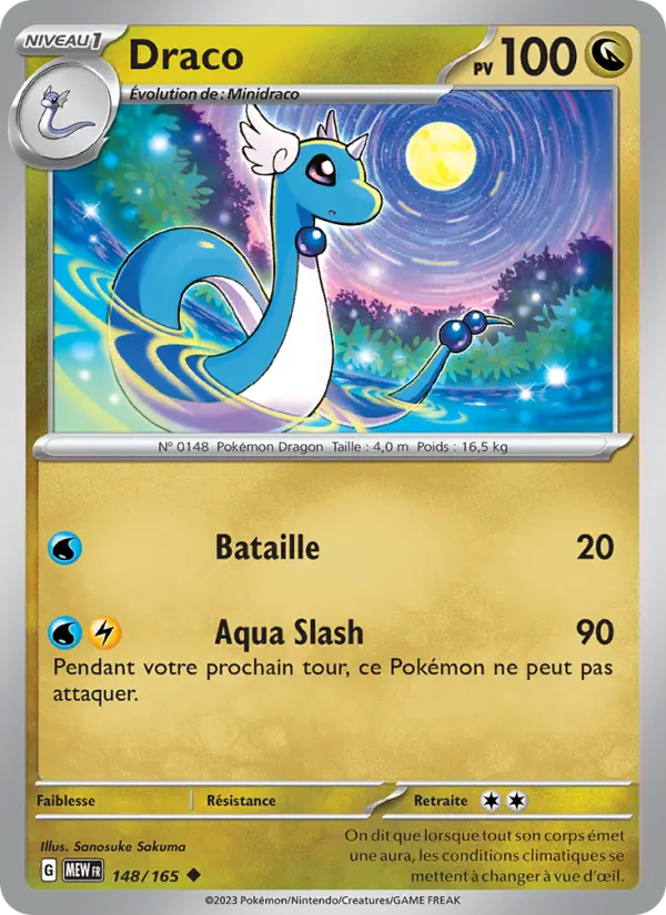 Carte Pokemon 148/165 Draco | LorenZone