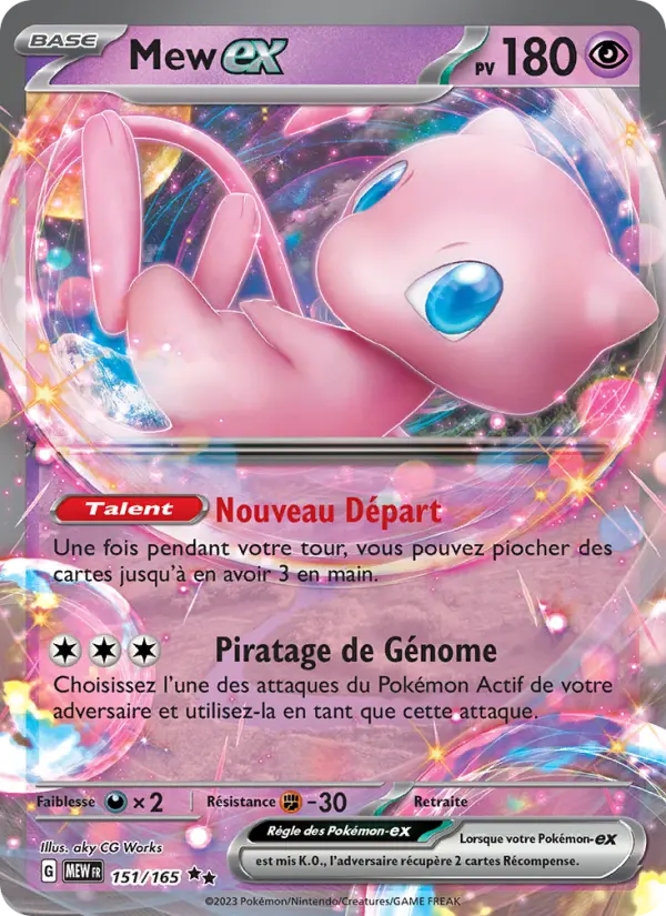 Carte Pokemon 151/165 Mew-ex | LorenZone