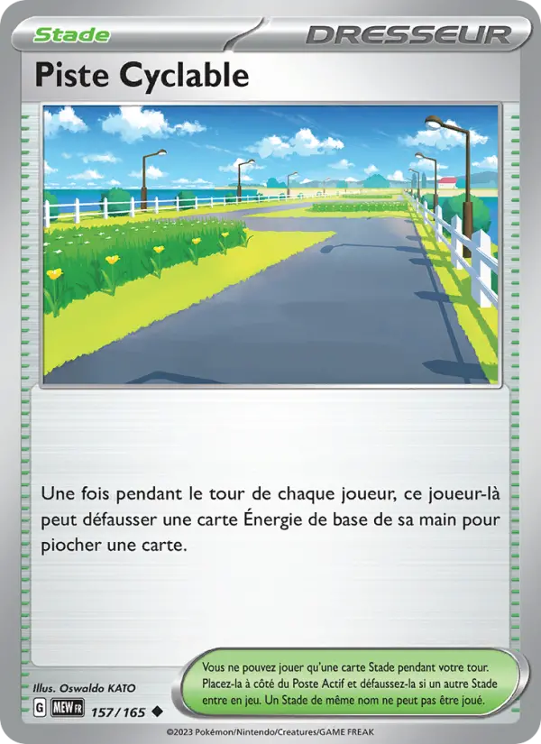 Carte Pokemon 157/165 Piste Cyclable | LorenZone