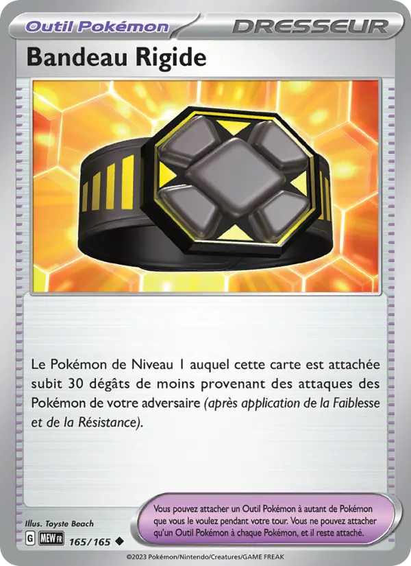 Carte Pokemon 165/165 Bandeau Rigide | LorenZone