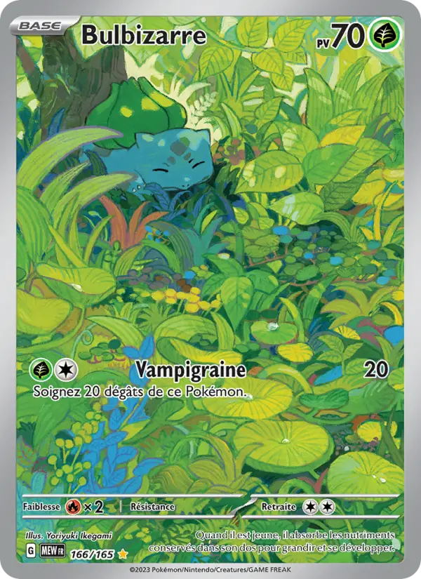 Carte Pokemon 166/165 Bulbizarre Illustration Rare | LorenZone
