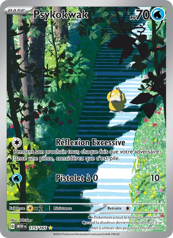 Carte Pokemon 175/165 Psykokwak Illustration Rare | LorenZone