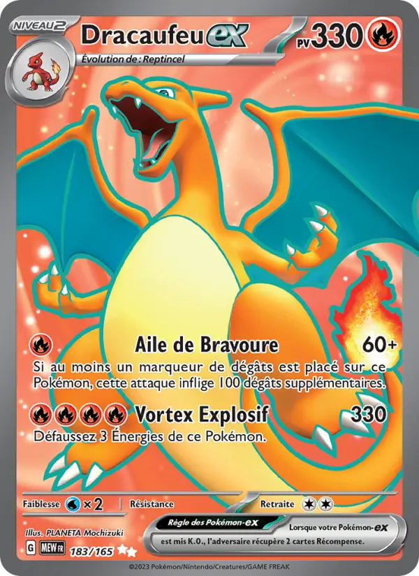 Carte Pokemon 183/165 Dracaufeu-ex | LorenZone
