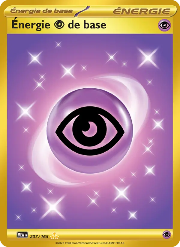 Carte Pokemon 207/165 Énergie Psychic de base Hyper Rare | LorenZone