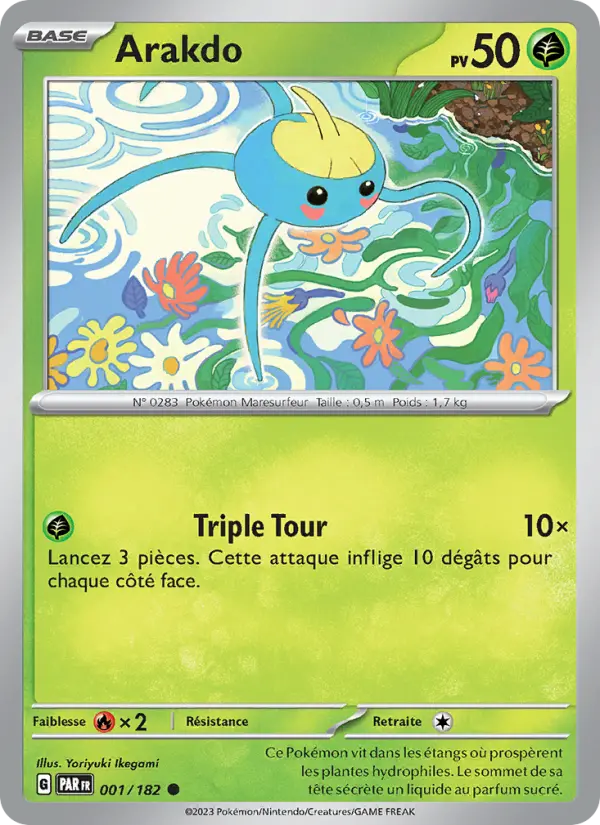 Carte Pokemon 001/182 Arakdo | LorenZone