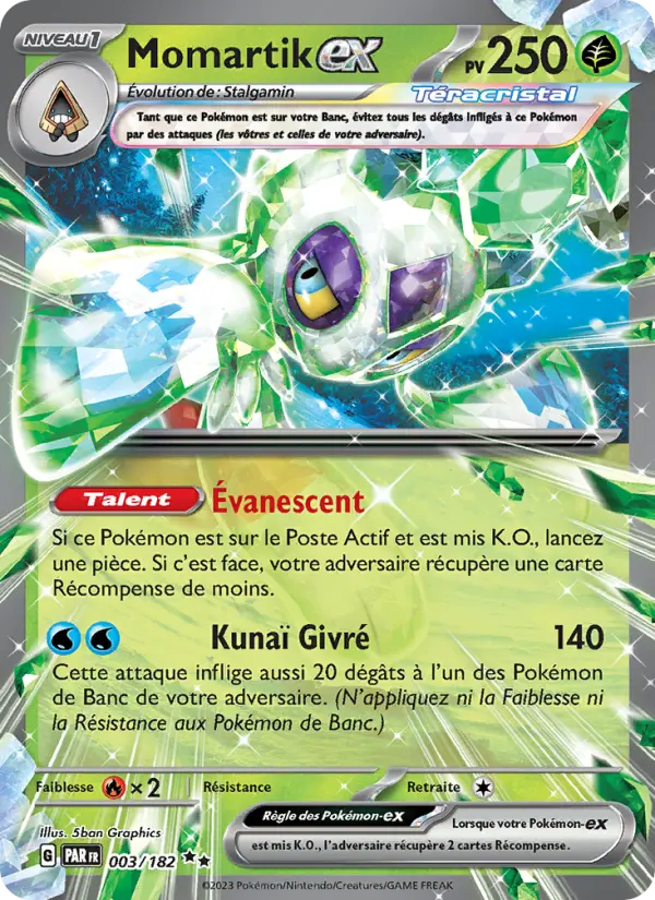 Carte Pokemon 003/182 Momartik-ex | LorenZone