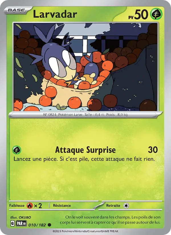 Carte Pokemon 010/182 Larvadar | LorenZone