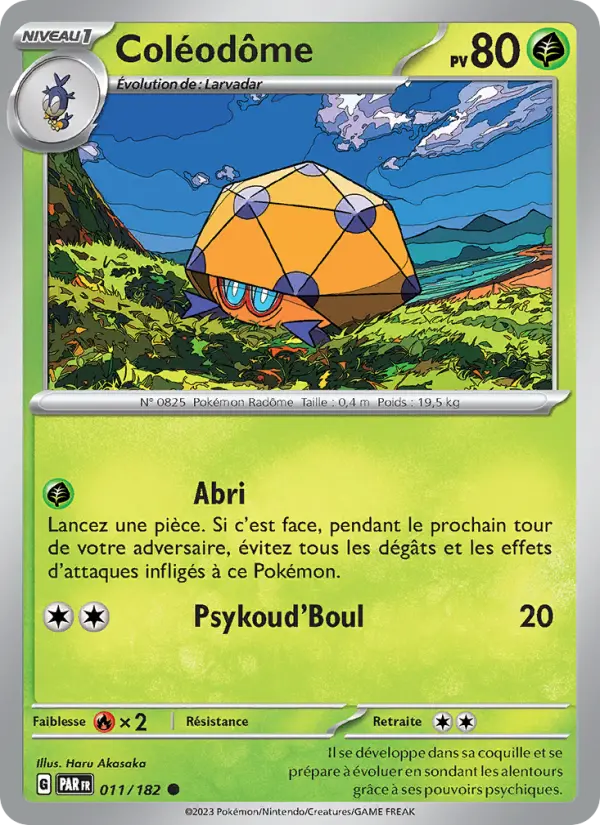 Carte Pokemon 011/182 Coléodôme | LorenZone