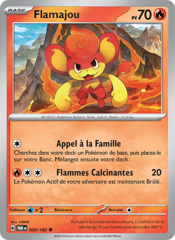 Carte Pokemon 020/182 Flamajou | LorenZone