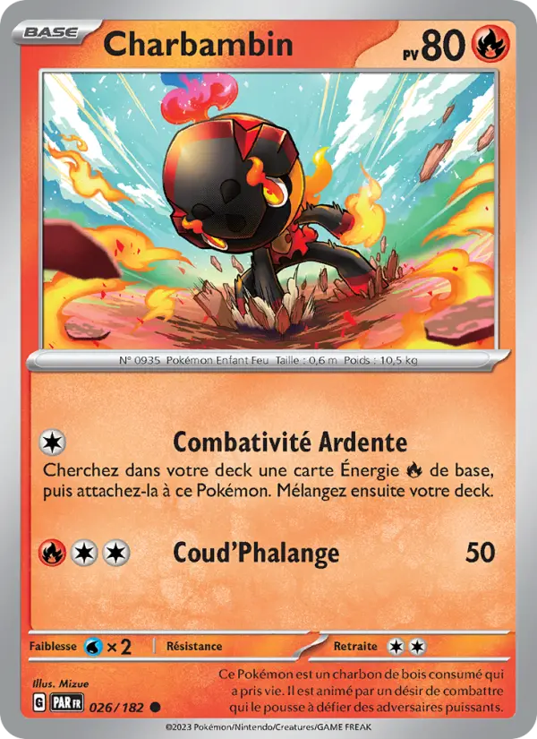 Carte Pokemon 026/182 Charbambin | LorenZone