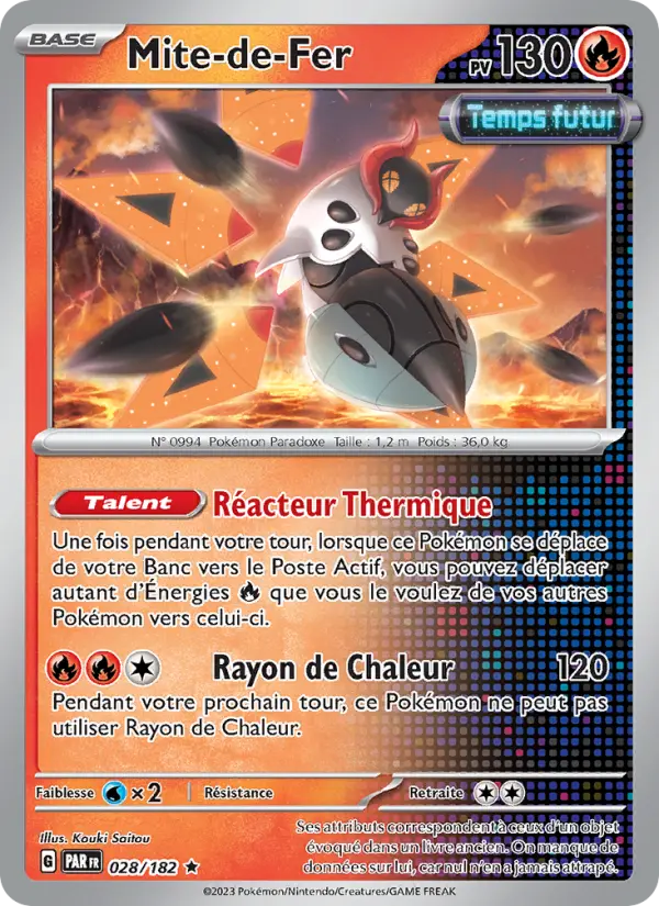 Carte Pokemon 028/182 Mite-de-Fer Holo | LorenZone