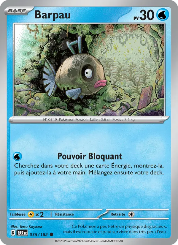 Carte Pokemon 035/182 Barpau | LorenZone