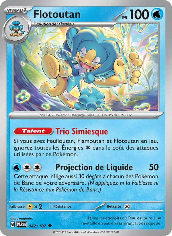 Carte Pokemon 042/182 Flotoutan | LorenZone