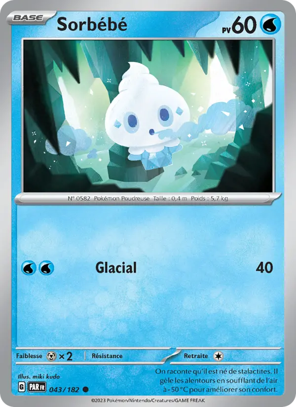 Carte Pokemon 043/182 Sorbébé | LorenZone