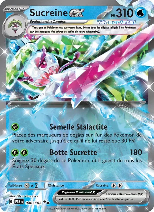 Carte Pokemon 046/182 Sucreine-ex | LorenZone