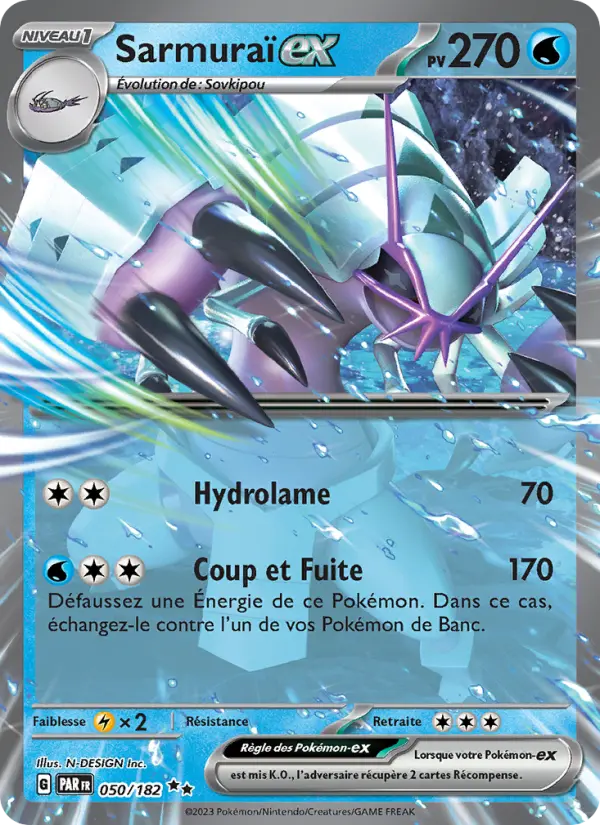Carte Pokemon 050/182 Sarmuraï-ex | LorenZone