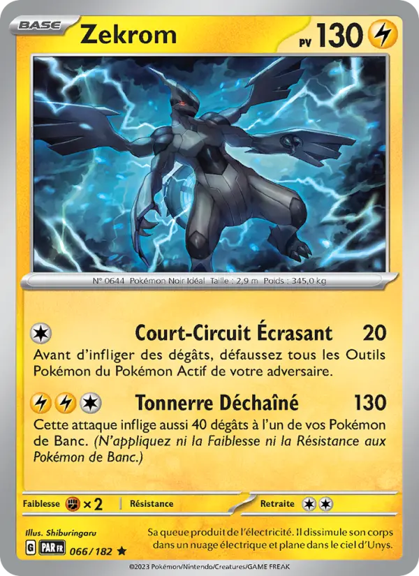Carte Pokemon 066/182 Zekrom Holo | LorenZone