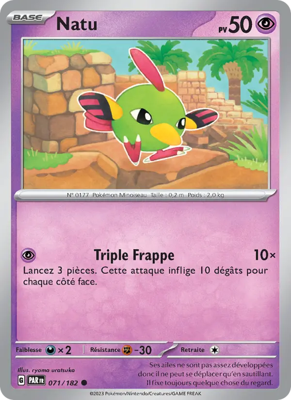 Carte Pokemon 071/182 Natu | LorenZone