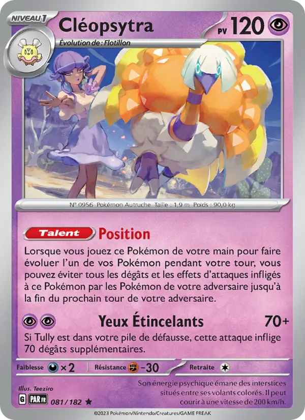 Carte Pokemon 081/182 Cléopsytra Holo | LorenZone