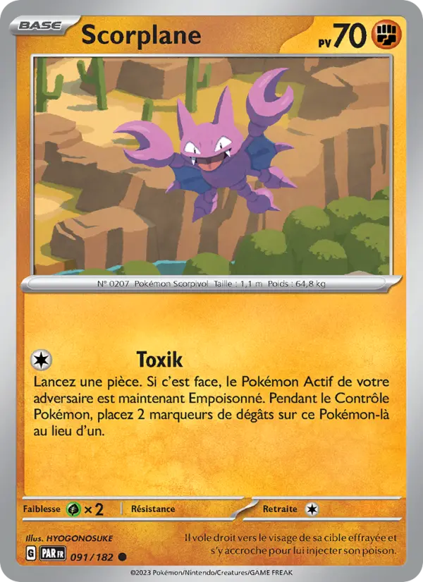 Carte Pokemon 091/182 Scorplane | LorenZone