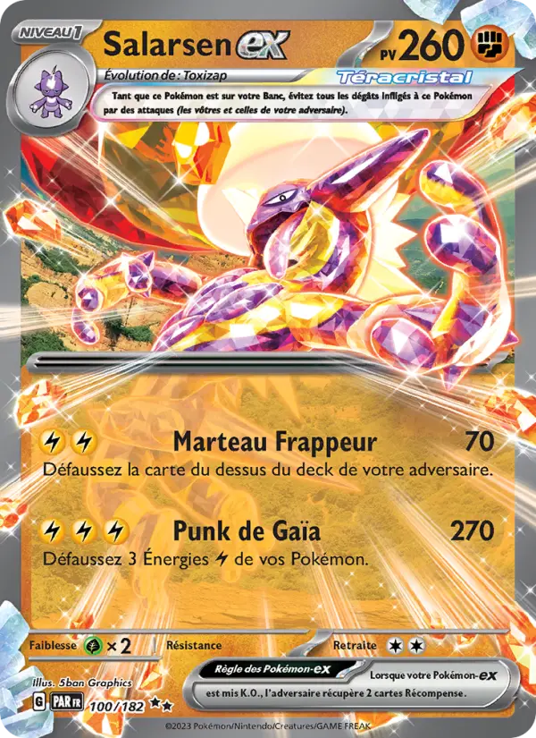 Carte Pokemon 100/182 Salarsen-ex | LorenZone