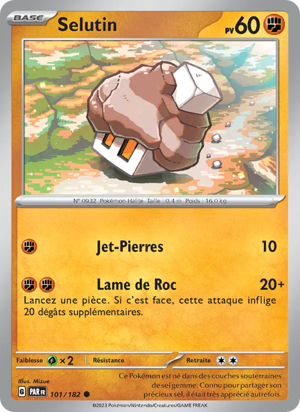 Carte Pokemon 101/182 Selutin | LorenZone