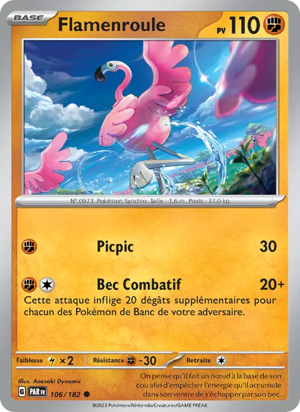 Carte Pokemon 106/182 Flamenroule | LorenZone