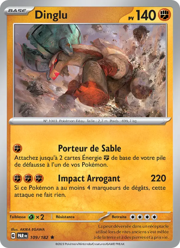 Carte Pokemon 109/182 Dinglu Reverse | LorenZone