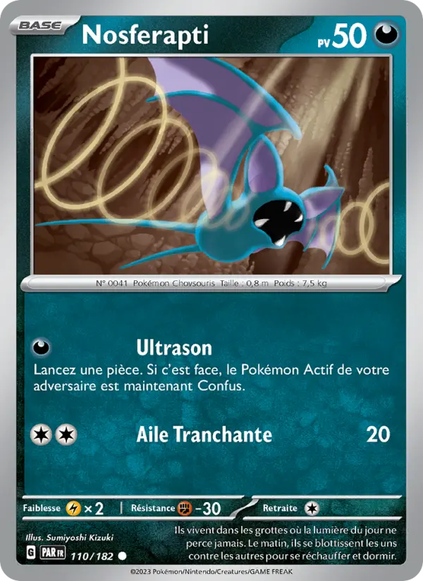 Carte Pokemon 110/182 Nosferapti | LorenZone
