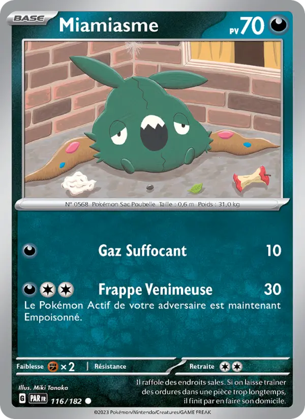 Carte Pokemon 116/182 Miamiasme | LorenZone