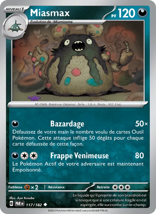 Carte Pokemon 117/182 Miasmax | LorenZone